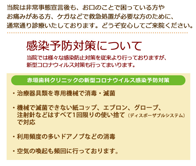 新型コロナウィルス対策